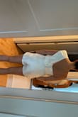 Haven't worn it yet but have tried it on 2x. The top didn't shift much at all & seems to stay in place, which is great. Rompers are very hit-and-miss for me and this one was perfect. No wedgies!!! - Lisa E.