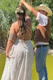 I bought this dress for my last minute wedding to my husband and I couldnt be more happy with how it looked and how everything fit for the most part, the straps arent adjustable so we had to tighten them a little bit other than that was absolutely amazing - Kaitlyn R.