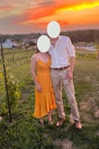 I love the colour of this dress, that is what drew me to buy it in the first place! It was flattering and I received multiple compliments when I wore it. The fit in the bust area is a bit off in my opinion. There is extra space in the "cup" of the dress even when I wore a strapless bra to try to fill it out. I read in another review that someone experienced this. I tried tightening the straps to make it fit better but in the end, loosening the straps is what made it fit the best it could. I still needed to use double-sided tape to keep the material together at the front near the bust.
Wore it to an outdoor wedding out of town and needed to bring my steamer with me as the material wrinkles easily. Overall, great dress, but the top part could be improved. - Alyssa S.