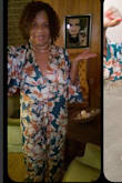 I love this jumpsuit. Purchased for an outdoor. out-of-state wedding.  Packs well.  I ordered an XL. A little loose and length is long (must wear heels or hem).  The colors are vibrant and rich!  Love the sophistication and flow. - Angela K.