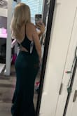 I absolutely love the dress and the back is one of my favorite things about it. It looks beautiful on my body shape and curves. Even with my bigger bust, I am petite and require a size small but the straps were still too long/big. Especially with how short I am, it would require alterations on the length (which I expected), and shorten the straps. - Victoria L.
