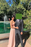 This dress is very pretty. I got so many compliments and it fitted really well.
I got it dry cleaned to get the wrinkles out of it and wore a 4-inch heel (still run long). But it is so beautiful that it was all worth it, - Akshita B.