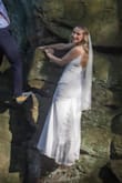 My husband and I made a spur-of-the-moment decision to get married, and planned a small backyard wedding in five weeks, which left very little wiggle room for finding a dress as you can imagine! I ordered three dresses to try on and knew this was the one as soon as I saw it. It fits in all the right places and only needed hemming a little bit. It was also a plus that it was only $99 because I felt absolutely no guilt taking it out in the woods to get dirty for pictures. :) - Jayme R.