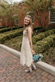 This dress was perfect for our courthouse wedding. It is cute and flowy, and looks great! - Kara K.