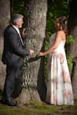 I bought this for my wedding day, and couldn't have been more pleased! The material isn't flimsy or too thick. It was flowy, just like the photo. I received compliments all day! I felt so comfortable, which for me is the most important thing when wearing a dress (or anything!). I recommend Lulu's to anyone who asks where to look for great dresses with awesome customer service! - Lauri A.