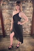 I saw this dress constantly as an ad and could not stop thinking about it. I bought it for a wedding and am so glad I did. It fits like a glove and is so unique. It's very comfortable and easy to move around in. So, so many compliments. Definitely obsessed with the dress. - Steph B.