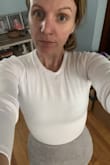 Absolutely love this skirt. The shade of grey is great with a black or white top. It hugs the thighs and bottom, but is still easy to move around in. - Samantha L.