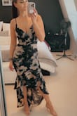I bought this dress for a summer wedding and it is exactly what I was looking for. Beautiful and comfortable fabric, fit, and length are perfect with heels and I cannot wait to wear it! - Chelsea S.