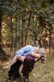 Really loved this dress for our engagement photos. Was classy, light, and I loved the slit in the leg. The only thing that makes this 4 star is that it runs pretty large in the bust area. It fit great everywhere else. - Samantha S.