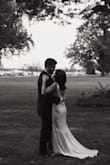 What a dream of a purchase! The price. The quality. Absolutely outstanding! It was the perfect dress for my intimate backyard wedding. I could not be happier with this choice! Quick shipping as well. I got it in less than a week!! The only thing that I guess I could consider a flaw would be the wrinkle situation, but you shouldn't be expecting a unwrinkled dress bought from the internet anyway. It was less than 30 dollars to be professionally steamed so no worries!! If you are looking for pure elegance at an affordable cost, this is your dress!!!! - Lyric E.