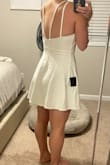 I ordered this for our upcoming wedding. It's not see through at all, extremely comfortable, and supportive in the bust. I can't wait to wear it at our rehearsal! - Amanda A.