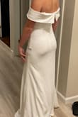 Beautiful dress, felt cute and fun but ultimately didn't feel fancy enough for my wedding gown. Would buy in another color! And could be great for another wedding style. I have a smaller bust so would need that altered. Also does limit arm range of motion slightly but I would just hike that part up on the dance floor! - Lisa B.