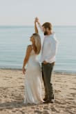 Ordered a few diff options for my engagement photo shoot and ended up going with this one. I loved the way it looked for a beach session! It was pretty long, I tripped over it the whole time, if I am to wear it again I'll probably get it hemmed. Very high quality, it's a heavy material. Overall still recommend it! - Marissa B.