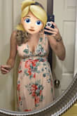 I'd been eying this dress for a while and finally had an event to wear it! I got so many compliments on it! At first, I was worried around ribs was too tight, I could not zip with a regular bra on. Without a bra,  there was too much fabric around the bust. Once I realized you just need to pull it down & adjust the way straps are positioned, along with one of the stick on bras, I had no problem at all. I can see how others would have experienced and issue with the sides buckling or having too much fabric, it's really dependent on bust size. Anything under a D cup will need to adjust. It's possible to take  straps up to adjust for bagginess or use fashion tape. Even if the case, this dress is SO worth it. Very long, I'm tall & normally have dresses that are short, even with medium height heels, this hung to the ground. Was attending a wedding so by the time dancing came around, I tied the dress up (tied the two sides together on bottom) so it didn't get stepped on & that worked well! - Amy B.