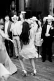 This dress was absolutely perfect for my wedding reception. I got SO many compliments on it; it's just a really fun dress overall. I ordered a medium and I am just short of 5'3 and weigh 135lb with an athletic build, this dress fit like a glove. 10/10 recommend this dress! - Lana B.