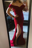 Got this dress for a special friend's wedding. I was debating how it was going to fit me since I'm small but it fit so nicely to the shape of my body. It doesn't make me feel uncomfortable but it makes me feel confident. Love it! - Merary S.