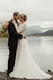 This dress was absolutely perfect for our Alaska elopement! It fit perfectly and the material was great quality. My photographer gave me so many compliments on the dress as has family and friend who have seen the photos. I would highly recommend this dress! I wish I could give it more than 5 stars! - Danitra C.