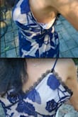 I so love this dress! It's just beautiful. It fits well everywhere except the top part in & around the armpits. As a few others have mentioned in their review for some reason the area by the armpits is WAY to big & loose! It's odd that overall the dress fits well except the top around the chest/armpit area. It needs to be more streamlined, snug and not so loose. I found myself keeping my arms glued to my sides so the looseness of the extra fabric & my bra didn't show. I never had this issue before with dresses but this one there's definitely an issue. Other than that I really love the dress & will have to get it tailored which I shouldn't have to do. I was going to purchase the red dress as well but since I have to spend more money to make the top part of the dress fit correctly I'm not. - Michelle R.