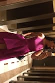Loved this dress so much. Wore it for a very glam wedding in Las Vegas. First tried the medium but I couldn't breathe. No stretch. Sized up to a large (sometimes I wear a large in Lulu's if there's no stretch) and it fits great!! The thin straps at the top did dig in by the end of the night but sometimes beauty is pain. Hah! Compliments were overflowing with this beauty. And yay! Pockets! Also think the color is a little darker than actually pictured. - Allison P.