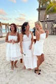 I wore it as a wedding guest where everyone had to wear white. My dress was the most amazing one! Thank you Lulus! Love it! (True to size, S, white, 5'8") - Jelena P.