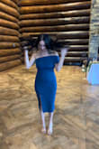 Absolutely love this dress! I wore it to a wedding and received so many compliments! The dress fit perfectly although it was tight in the bust. I thought I should have ordered a size up but with the right strapless it worked out perfectly. Can't wait to wear it again!! - Jen L.