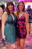 This dress was perfect for my first Vegas trip in a while! I wore it with a Misses Kisses bra (hence the crazy cleavage) and used fashion tape to secure it, though it probably would've looked fine (just different) without a bra. It definitely needs fashion tape to keep it in place, with or without a bra. - Nicole D.
