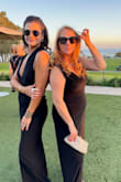 I'm a little over goal weight right now but this jumpsuit helped me feel super sexy and man is it comfy. No bra! I wore 3 inch heels and the length was perfect. - Katie T.