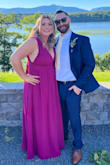 I LOVE this dress! I purchased for a wedding 6 years ago in blush. Recently purchased the next size up for a beautiful fall wedding last weekend in the berry/magenta color. It was a huge hit and I got so many compliments! It was snug in the right areas (the tatas) and showed the perfect amount of skin to be sexy but also family friendly!  Paired it with the perfect color lip and we danced the night away! - Kelly T.