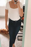 It's cute but shows a lot of skin. Will be fun to wear on a date night! - April P.