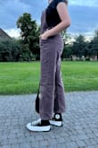 Overalls are my go-to clothing, but I'm super particular about the fit of them. I'm fairly tall with long legs and like them on the loose side so they're roomy in the legs. I loveeee the ziggy overalls, I ordered a size S and they still fit loose without drowning me! I originally ordered the black ones and didn't even realize they had brown ones on a separate listing, so I had to order these too! The black pair are a little longer tho for some reason, they have room to cuff whereas these don't. I love both, just something to be aware of. - Paige C.