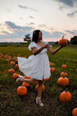 I did order a medium but I am usually a size small, I was just unsure because with dresses it's always a hit or miss. I got it altered and if I got a small it would've been a perfect size. Used it for my senior pictures. - Gisele G.