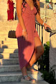 The reviews are partially what convinced me to buy this dress in the first place, and I have absolutely no regrets. This dress was stunning, so comfortable (stretchy and breathable), and perfect for the late summer wedding I attended! I did decide to eventually pin the top together just to keep my strapless bra from showing, but you couldn't tell at all. - Amanda P.