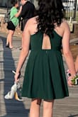 The color of the dress we purchased was absolutely beautiful. We did have to get the back of the dress altered because it was too big. I should have ordered a smaller size. 
This is the sixth dress I've purchased from Lulus and have no complaints with any of them. - Bridget O.