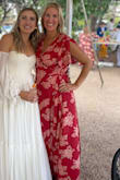 This dress is so cute for a wedding or an event! I would normally buy a large but I got an XL after reading reviews (and I am also 16 weeks pregnant) and it was perfect. Pretty long, and I am tall, so you might have to hem it. So many compliments & it was comfortable! - Molly R.