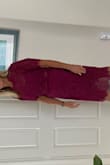 Bought this dress in white 2 years ago for our 20 Anniversary. Couldn't wear white to my son's upcoming wedding rehearsal, so I bought the same dress in green & burgundy. It's a great dress that can be worn for dinner, a party, holiday and can be dressed up to be more formal with the right accessories. True to fit sizing and comfortable. Great dress and reasonably priced. - Donna M.