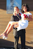 Wore dress for wedding,  very comfortable. Love the split going up leg. Had it hemmed wanted it shorter. Was a little long with 4 inch heels, but would [have] looked good long too. - Jennifer P.