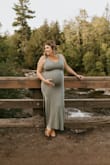 I bought this dress for my maternity session. It so well and I can totally wear it not pregnant too! I'd get this in every color. - Amber L.