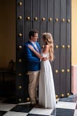 Wore this dress while on vacation in Puerto Rico, it was light and airy and fit perfectly! So glad I wore it since my boyfriend popped the question that night! I styled it with the straps up and down for multiple looks. - Molly O.
