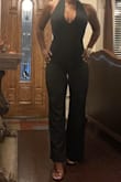 I love this jumpsuit! It's very comfortable to wear and was fitted in all the right places. I can't wait to wear it again. - Kathy B.