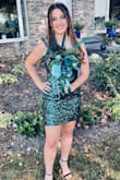 I have ordered several dresses and they fit perfect every time. The high quality of the dress and the stylish cut is a perfect fit. I got several compliments and the dress was everything I could have wanted! I also ordered this in pink! - Alexis B.