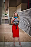 I wore this dress for my graduation pictures, and I love it! My only issue was the strap around the neck was a bit big and kept falling down. - Sydney S.