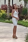 The dress fits perfect and is so comfortable you could wear for hours. Material provides coverage and is not see through. The shoulder straps fit and do not fall over shoulders!! This dress is perfect if you hate constantly readjusting your clothes. It fits true to size and long enough even when sitting. - Melissa E.