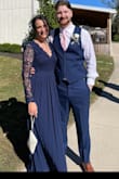 This dress was everything I wanted and more. The back is simply amazing! Received compliments all night long and was able to wear heels (Which is a huge for the my tall girl). Super comfortable and flattering. - Terah C.
