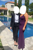 I wore this dress to a friend's wedding and got so many compliments. It was classy and simple but really highlights your curves! The fabric was stretchy, so I was dancing around for over 12 hours without being uncomfortable. 100% recommend it to anyone! The only downside is that it is a little long... I'm average/tall (height-wise) and had to wear platform heels to keep the dress from dragging. - Aline A.