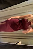 If you're looking for a simple but stylish burgundy dress, this is it!!! It's classy & sexy!! I had to get it hemmed on the bottom and the straps altered but I'm super short! Love this dress! 10/10 - Samantha F.