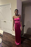 The dress was amazing for my 13yo. She wore it to homecoming. Very lacy-like. - Candace A.