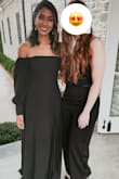 I wore this at a wedding and received so many compliments on it! The dress was so comfortable I had no issues wearing it all night long. I used the size guide provided on the website, which suggested I get an xs-which fit perfectly! I would highly recommend this dress. - Victoria Z.