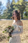 I ordered this dress last minute for my small wedding! I was nervous that I would have to get it altered, but it fit me perfectly! 10/10 recommend. The sleeves are the only thing that may cause an issue for some, but still worth it for the price! - Kristal V.