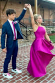 This dress looked amazing! She looked beautiful. She did have to have it hemmed in the back only because she is very short and did not want it to drag around behind her. - Rachel F.