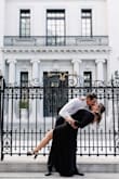 We do anniversary photos every year with a colored theme. This year was black and white. This dress is perfect for the fall. Sliming for sure and makes you feel spicy with the slit! (Monica Jean Photography- Savannah, Ga) - Alison D.